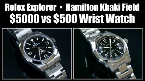 hamilton khaki field vs rolex explorer|high end field watches.